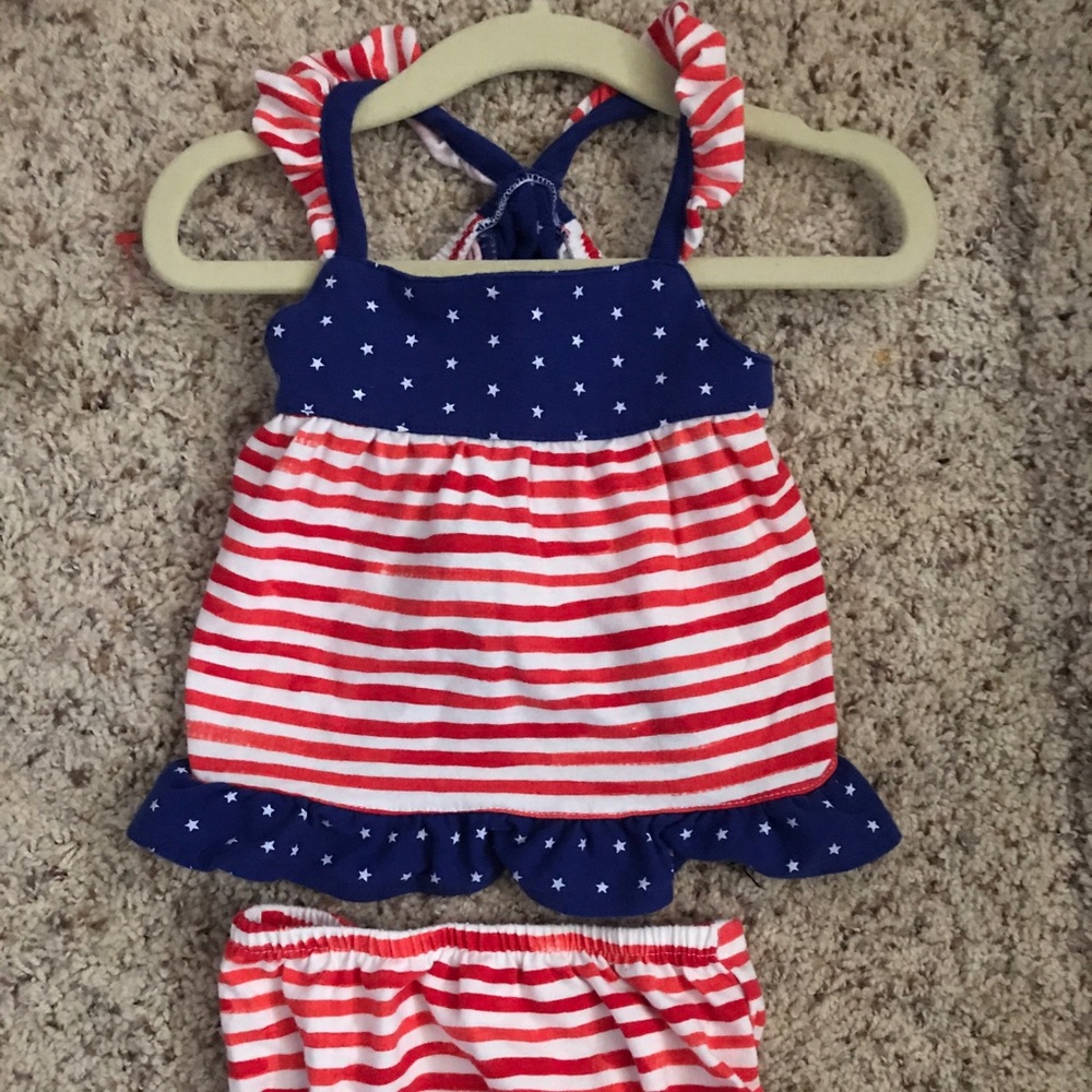 Baby girl 3-6 month, July 4th outfit